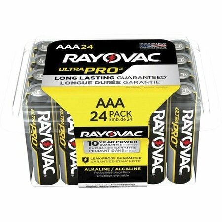 SPECTRUM BRANDS BATTERY, AAA, 24/PK RAYALAAA24PPJCT